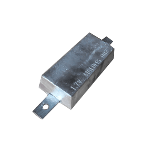 Flush Mount Magnesium Hull Anode with Cast-in Galvanized Steel Strap