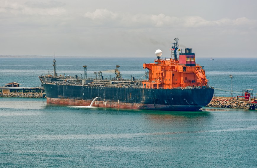 Ship Discharging Ballast Water