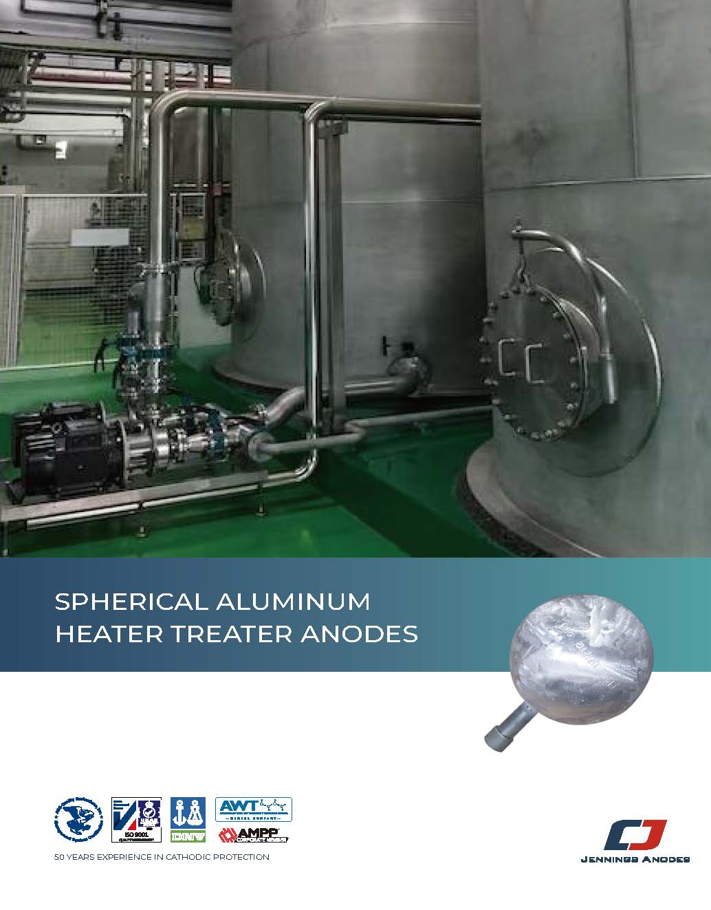 Spherical Aluminum Heat Treater Anode Datasheet